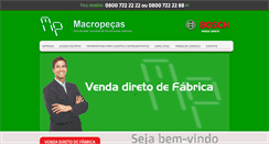 Desktop Screenshot of macropecas.com.br