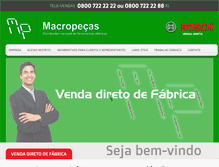 Tablet Screenshot of macropecas.com.br